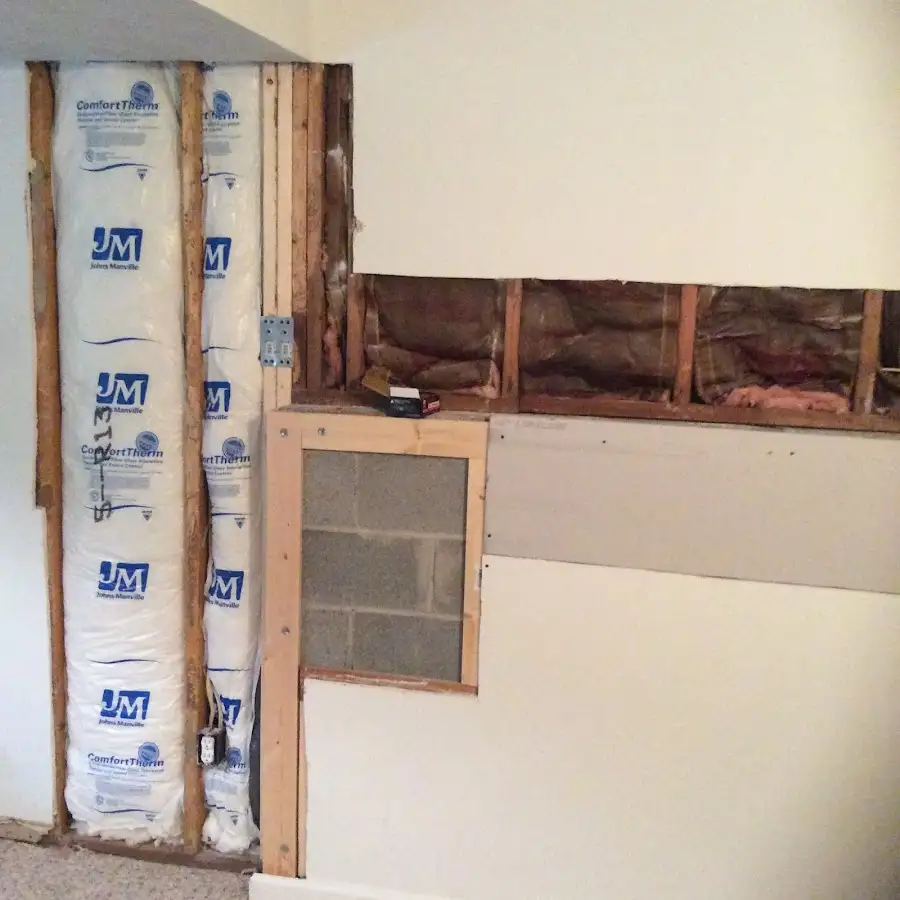 Wall insulation replacement during Structural Drying in Ridley